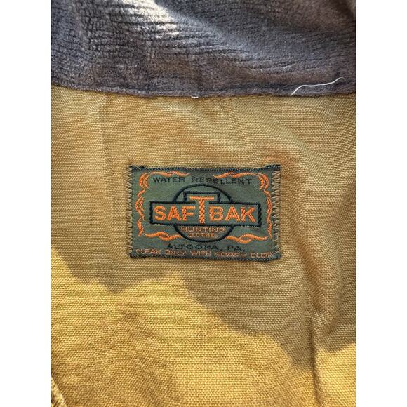 Vintage 70s Saftbak Duck Hunting Jacket Canvas Game Pouch Behind Water Repellent - Picture 3 of 16